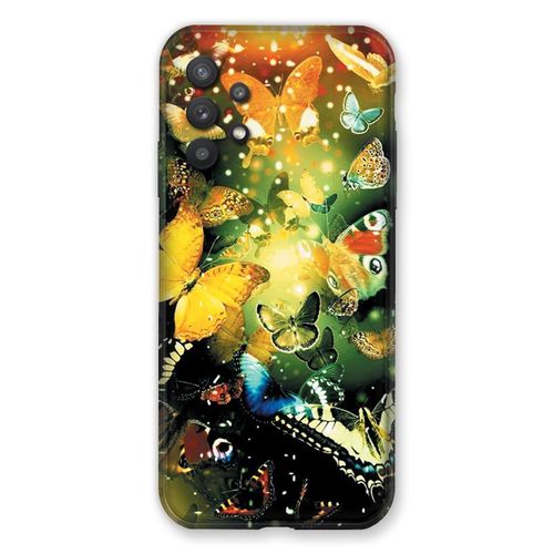 Coque Renforcée Pour Samsung Galaxy A32 5g Papillon Jaune