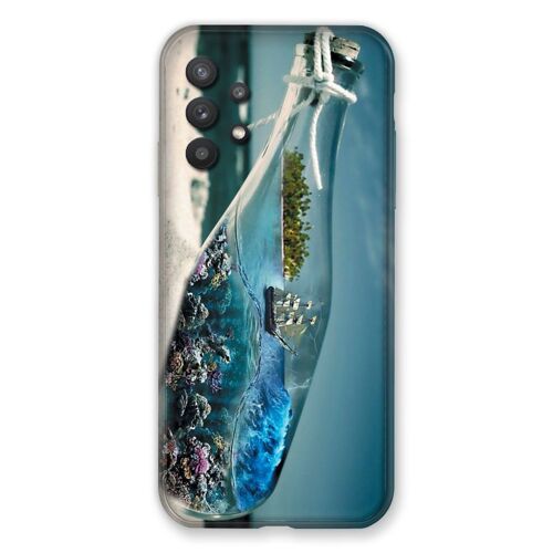 Coque Renforcée Pour Samsung Galaxy A32 5g Mer Bouteille