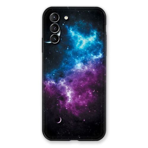 Coque Renforcée Pour Samsung Galaxy S21 Plus Univers Bleu Violet