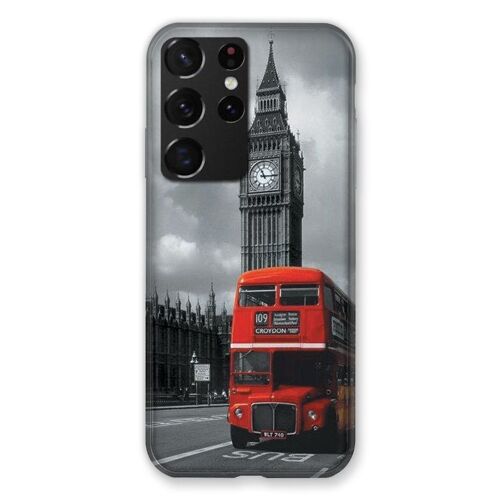 Coque Renforcée Pour Samsung Galaxy S21 Ultra Angleterre London Bus