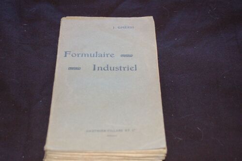 Formulaire Industriel  J.Ghersi