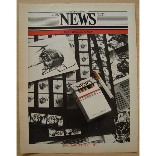 Publicité Papier - Cigarettes News De 1981