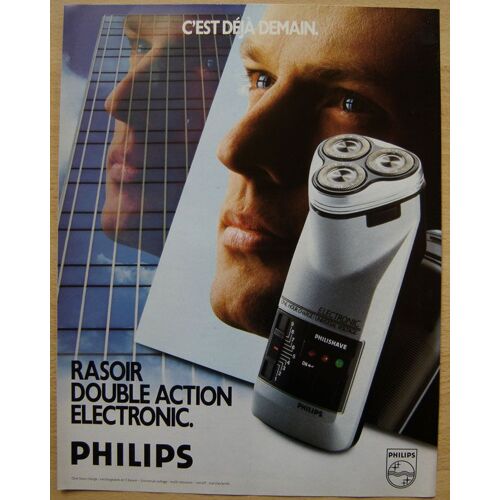 Publicité Papier - Rasoir Électrique Philishave De Philips De 1986