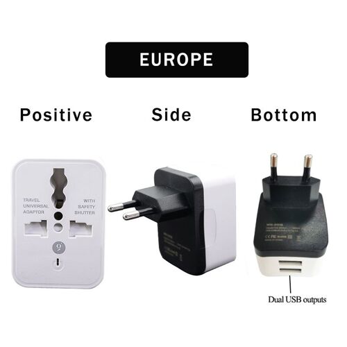 Prise De Conversion De Voyage Universelle, 250v, 10a, Standard Ue/Us/Royaume-Uni, Convertisseur De Puissance, Prise/Sortie/Adaptateur