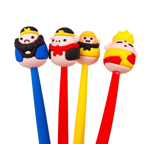 Stylo En Gel De Silicone, 1 Pièce, Série De Personnages Classiques, Nouveauté, Encre Noire, Papeterie Scolaire, Fournitures D'écriture
