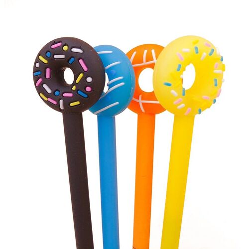 Stylo À Gel En Silicone, Dessin Animé Coréen, Beignets Kawaii, 0.5mm, Papeterie D'écriture, Noir, Recharge, Mignon, Papeterie, Fournitures Scolaires Et De Bureau