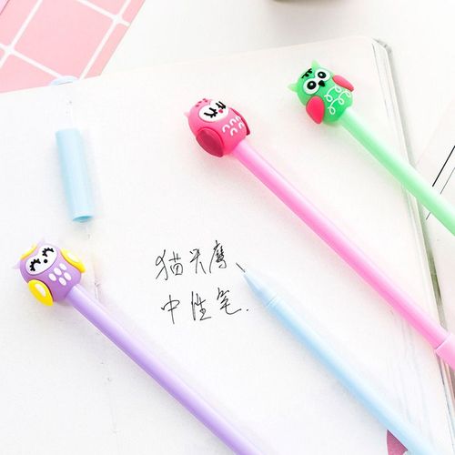 Stylo À Gel En Forme De Hibou, 1 Pièce, Mignon, Kawaii, Papeterie Scolaire Et De Bureau, Nouveauté, Stylo De Signature, Fournitures Papelaria