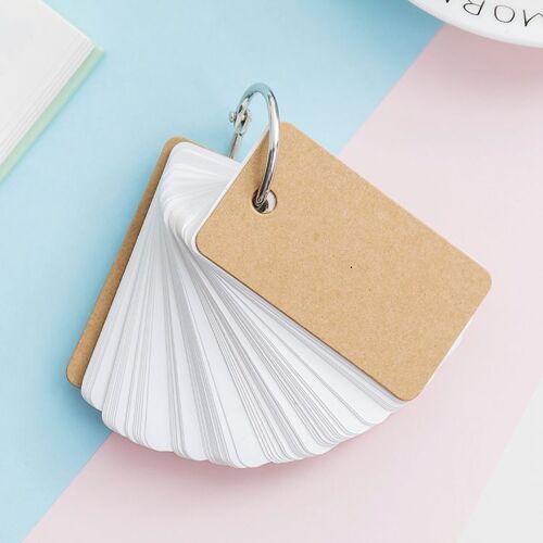 Bloc-Notes À Feuilles Mobiles Colorées 90 Feuilles, Bloc-Notes Vierge Pour Planificateur, Cartes De Messages, Papeterie Fournitures Scolaires Et De Bureau