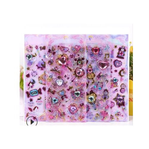 Autocollants Kawaii En Pierres Pr?cieuses Amusantes, ?tiquette Scrapbooking Artisanale, Pour Album, Journal Poubelle, Agenda Heureux, Diy Bricolage, 1 Pi?ce/Paquet