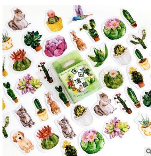 Autocollants S?Ries Kawaii Pour Scrapbooking, ?Tiquette Scrapbooking, Décoratif, Pour Mobile, Journal Planificateur T?T Le Matin, Artisanal, Papeterie De Bricolage, 46 Pi?Ces/1 Paquet