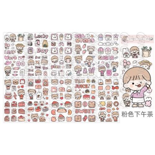 Autocollants Lapin Beurre De Vacances, ?tiquette Scrapbooking Artisanal Kawaii, Pour Album Poubelle Journal Heureux Planificateur, 5diy Bricolage, Papeterie, 10 Pi?ces