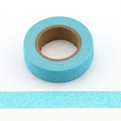 Ruban Washi À Paillettes, 1.5x5 Mètres, Papeterie Japonaise, Outils De Scrapbooking, Kawaii, Ruban Adhésif De Masquage, Décoratif, Bleu Coloré