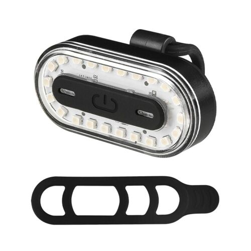 Feu Arrière De Vélo Étanche Avec Port Usb, Éclairage De Sécurité, Forme Ovale, Signalisation De Charge
