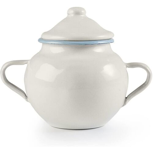 Ibili Sucrier Avec Couvercle Versalles Acier ¿Maill¿ 0,5l Blanc