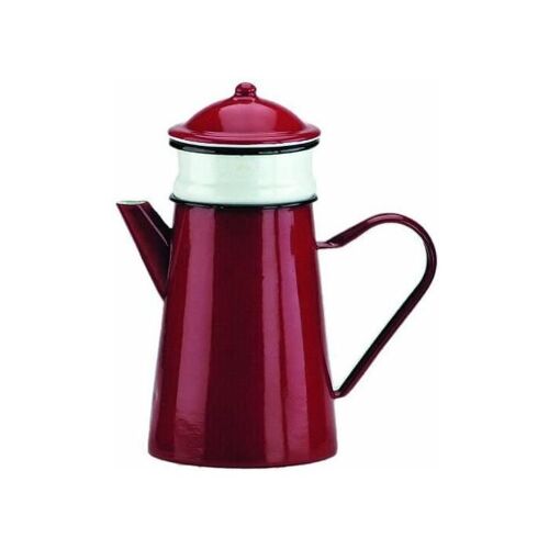 Ibili Cafeti¿Re Avec Filtre En Acier Emaill¿ Vitrifi¿ Rouge 1,5 L
