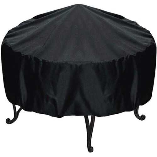 Housse pour brasero rond - étanche housse pour foyer Avec cordon ourlé (122 * 46 cm)