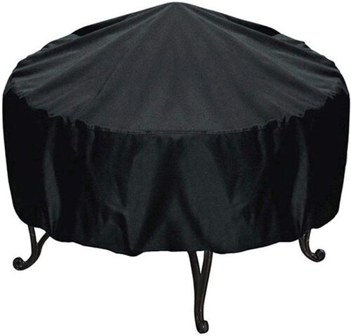 Housse pour brasero rond - étanche housse pour foyer Avec cordon ourlé (122 * 46 cm)