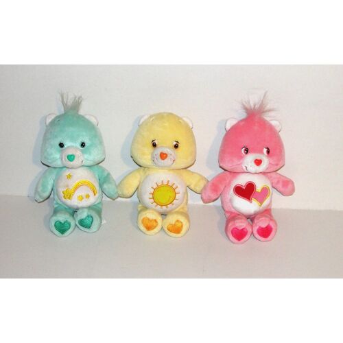 Peluche Bisounours Care Bears Lot De 3 Doudou Ourson Jemini 2004