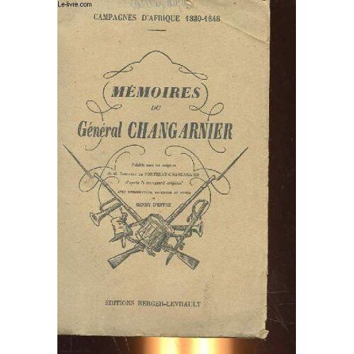 Memoires Du General Changarnier