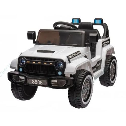Voiture Électrique Enfant Costway-Télécommande-12 V-3+ Ans-Démarrage Douce-3 Vitesses-Sd/Usb-Sonores Et Led-2 À 5 Km/H-Blanc