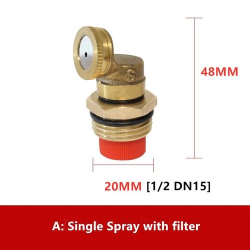 Raccord de pulvérisation en laiton, nébuliseur, têtes d'irrigation de jardin, buse de brumisation pour serre, refroidissement de cour Cocina