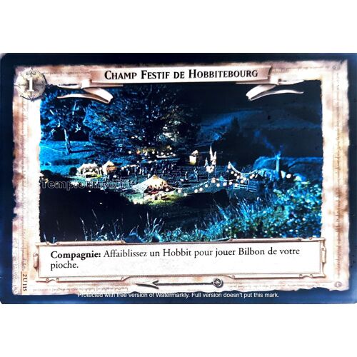 Carte Le Seigneur Des Anneaux : Les Mines De La Moria - Champ Festif De Hobbitebourg 2 U 115