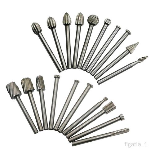 20Pcs HSS Routeur Meule Burr En Bois Avec De 3mm Universel