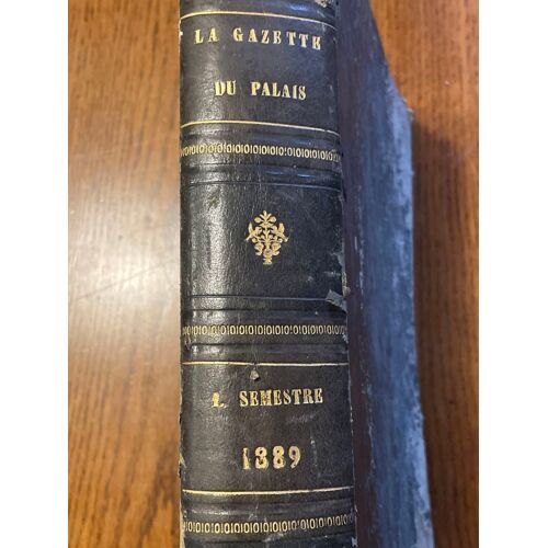 Gazette Du Palais 1889