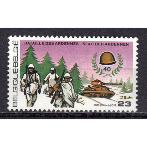Belgique 1985 : 40è Anniversaire De La Libération : Bataille Des Ardennes - Timbre Neuf **