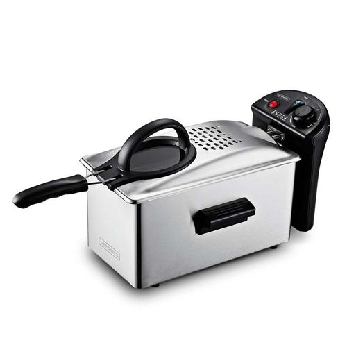 Friteuse Semi-pro Inox 2100w 3l Avec Fenêtre En Verre Kfry De Kitchencook