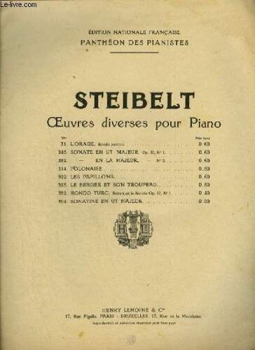 L'orage - Rondo Pastoral Pour Piano.