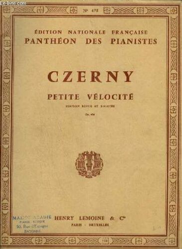 Petite Velocite - Op.636 Pour Piano.