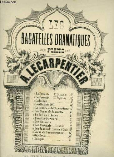 Les Bagatelles Dramatiques Pour Piano - N°6 : Les Noces De Jeannette.