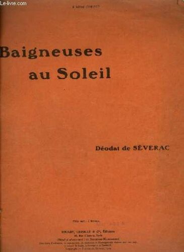 Baigneuses Au Soleil - Pour Piano.