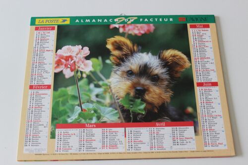 Almanach Calendrier Chien Chat