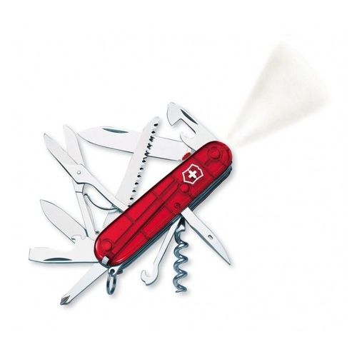 Couteau Suisse Victorinox 16 Pieces Huntsman Lite Rouge Translucide