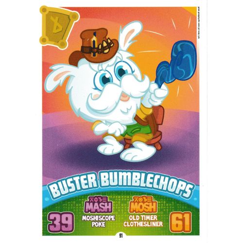 Carte Moshi Monsters Mash Up Code Breakers Buster Bumblechops N° 91