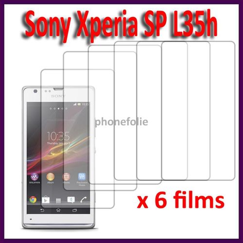 Lot / Pack De 6 Films Pour Sony Xperia Sp 4.6" Protection D'écran Clear Transparent