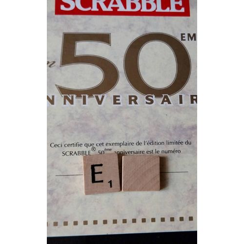 1 Lettre Au Choix Pour Scrabble 50 Eme Anniversaire