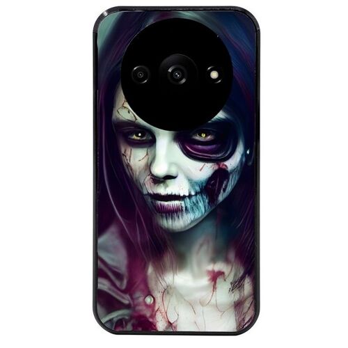 Coque Noire Pour Redmi A3 Zombie Girl