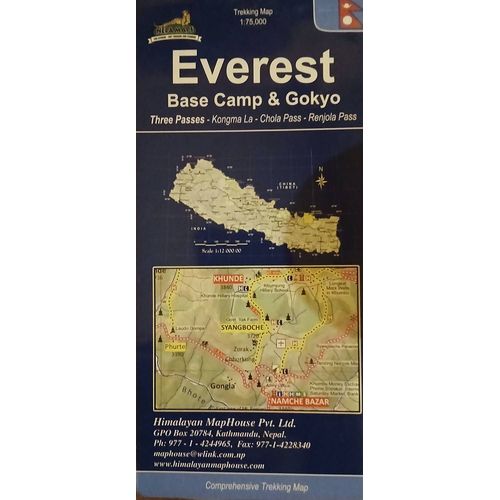 Everest Base Camp And Gokyo, Cartes 1/75000e