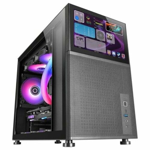 Boitier PC Mini Tour Micro ATX Mars Gaming MC-LCD avec panneau vitré - Noir