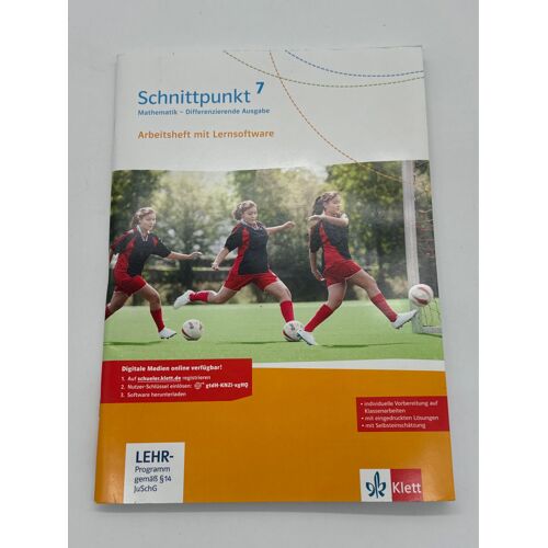 Schnittpunkt Mathematik 7. Differenzierende Ausgabe. Arbeitsheft Mit Lösungsheft Und Lernsoftware Klasse 7