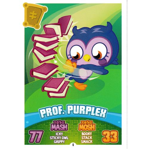 Carte Moshi Monsters Mash Up Code Breakers Prof. Purplex N° 6