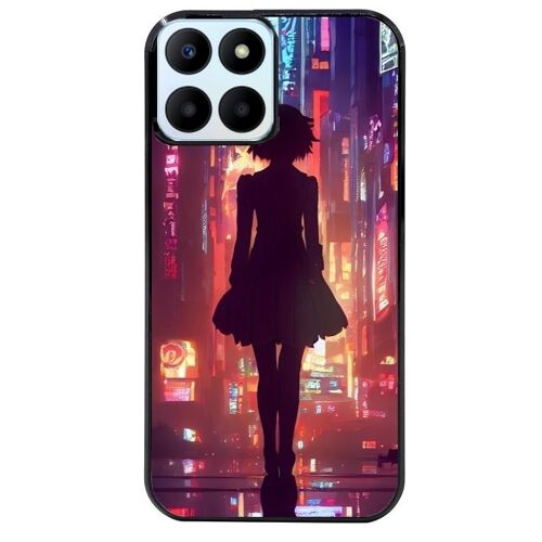 Coque Noire Pour Honor X6b New York City Manga