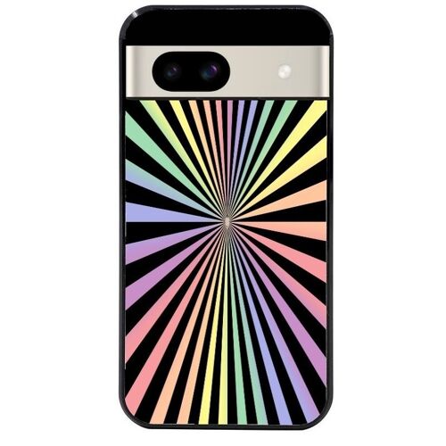 Coque Noire Pour Pixel 8a Tie Dye Noir