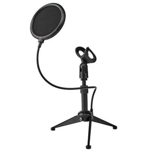 Trépied de Table avec Pop Filtre pour Microphone