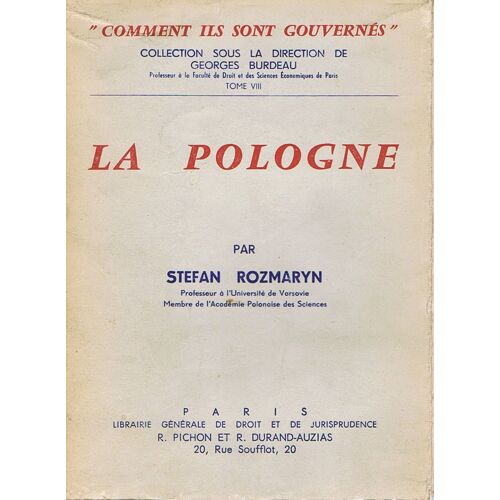 La Pologne Par Stefan Rozmaryn