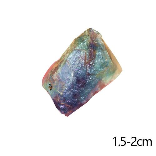 Pendentif En Cristal Naturel Fluoriite Brute, 1 Pièce, Couleur Rose Jaune Améthyste, Gravier