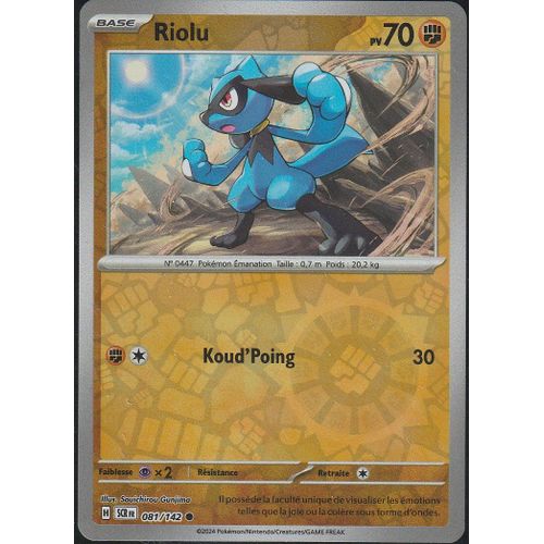 Carte Pokémon - Riolu - 081/142 - Reverse - Ev7 Couronne Stellaire